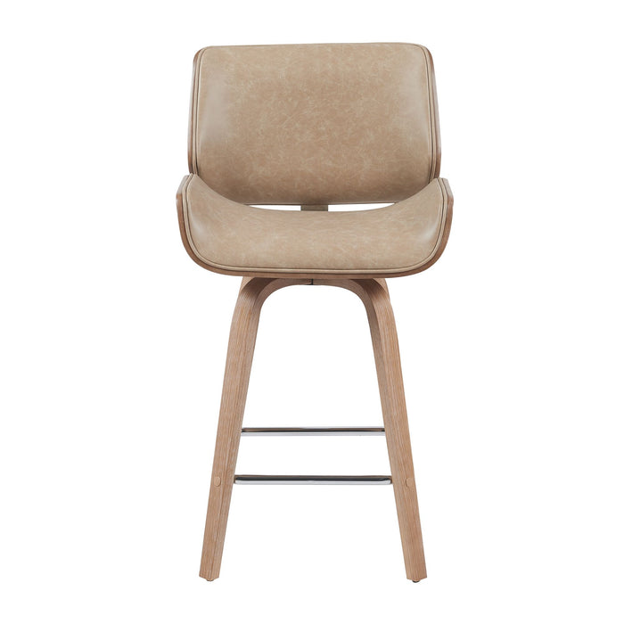 Tyler - Swivel Bar Stool - Light Brown - Simple Home Plus
