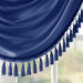 Elena - Waterfall Embellished Valance - Navy - Simple Home Plus