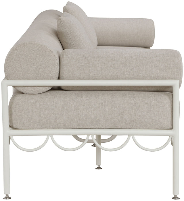 Portofino - Resilient Water Repellent Fabric 85.75" Upholstered Outdoor Patio Sofa - Simple Home Plus