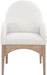 Waldorf - Boucle Dining Arm Chair With Natural Legs - Simple Home Plus
