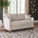 Corliss - Upholstered Arched Arm Loveseat - Simple Home Plus