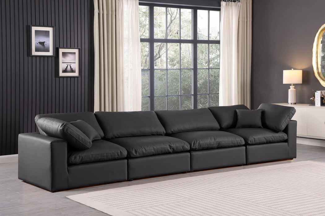 Comfy - Faux Leather Modular Sofa 4 Seats - Simple Home Plus