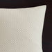 Essence - Oversized Cotton Clipped Jacquard Comforter Set With Euro Shams and Throw Pillows - Ivory - Simple Home Plus