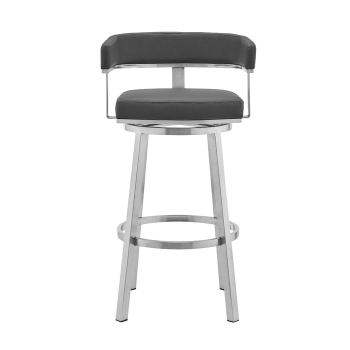 Lorin - Stainless Steel Swivel Bar Stool - Simple Home Plus