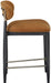 Riccio - Fabric Stool - Black Frame - Simple Home Plus
