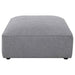 Jennifer - Square Upholstered Ottoman - Simple Home Plus