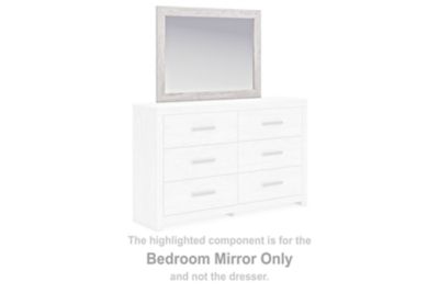 Cayboni - Bedroom Mirror - Whitewash - Simple Home Plus