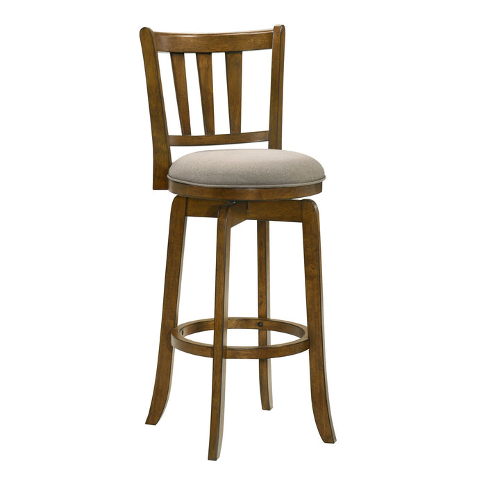 Wren - Modern Farmhouse Swivel Wood Bar Height Kitchen Bar Stool - Simple Home Plus