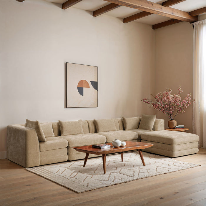 Stellar - 5 Piece Upholstered Modular Sectional - Simple Home Plus