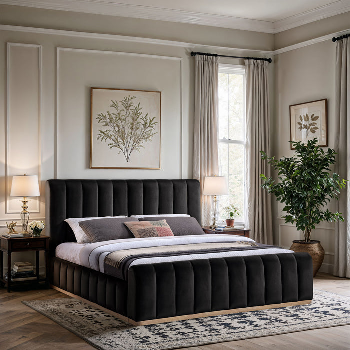 Amara - Velvet Bed - Simple Home Plus