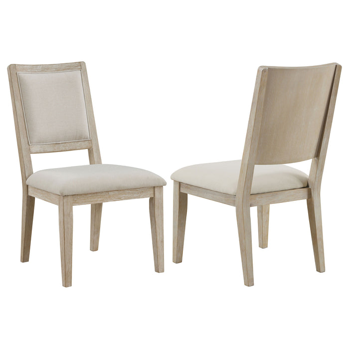 Trofello - Cushioned Dining Side Chair (Set of 2) - White Washed - Simple Home Plus