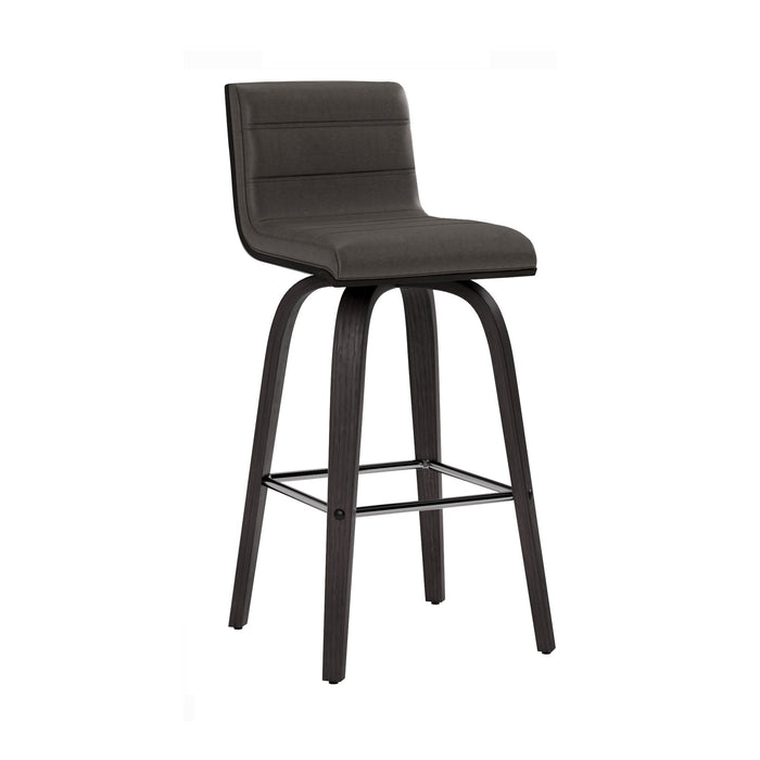 Vienna - 26" Swivel Counter Stool - Black Wood - Simple Home Plus
