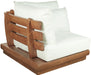Mirella - Water Resistant Fabric Upholstered Outdoor Patio Modular Corner Chair - Simple Home Plus