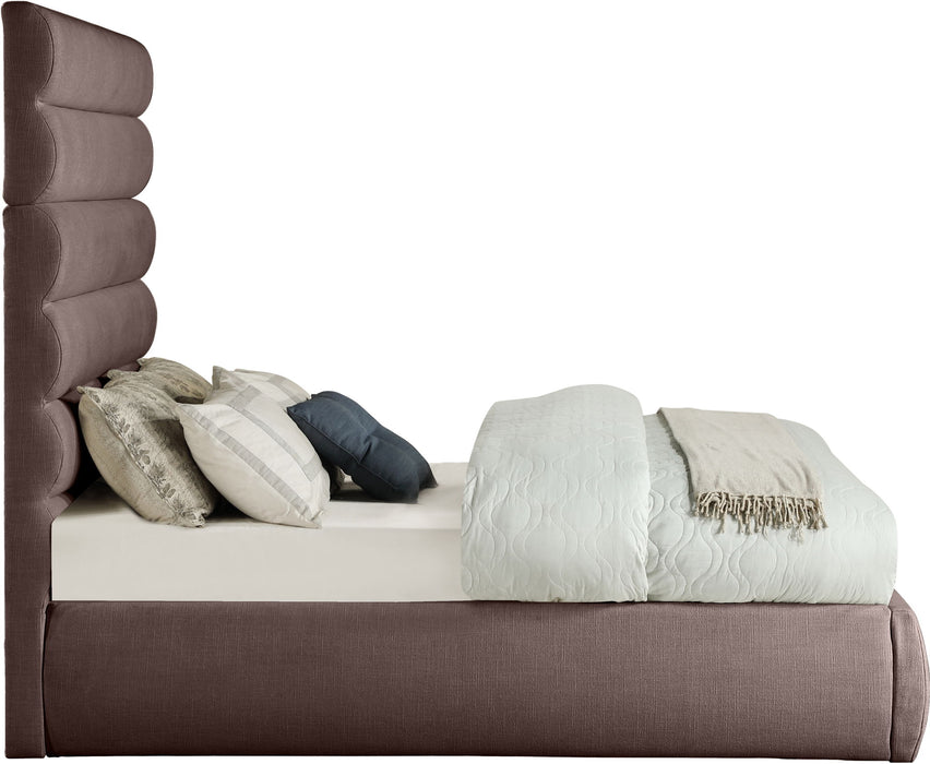 Adam - Linen Fabric Bed With 70.5" Headboard - Simple Home Plus