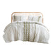 Imani - 3 Piece King/California King Printed Duvet Cover Set - Sage/Ivory - Simple Home Plus
