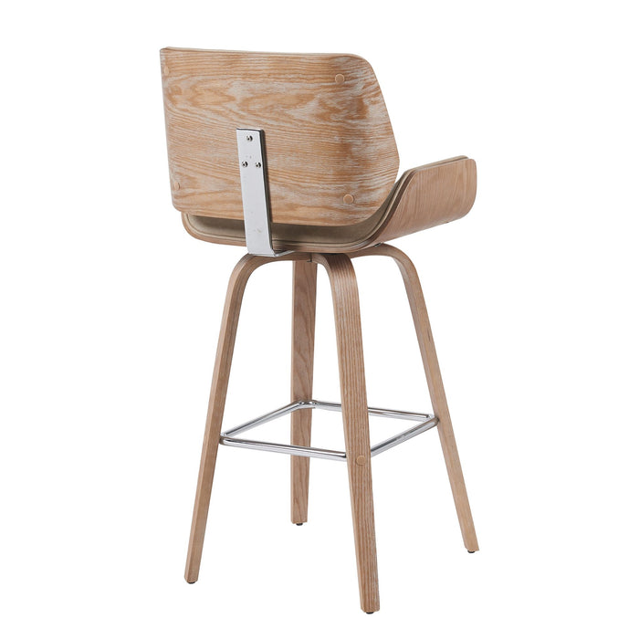 Tyler - Swivel Bar Stool - Light Brown - Simple Home Plus