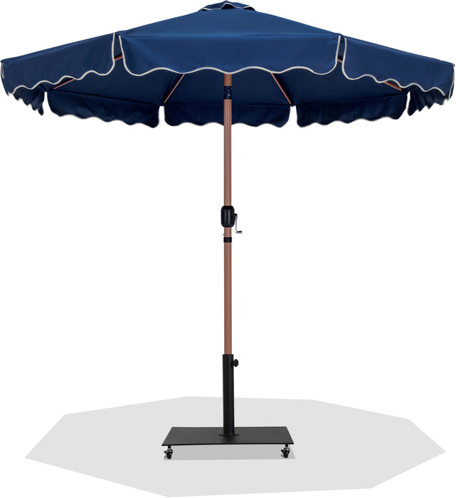 Amalfi - Aluminum Patio Umbrella - Black Base / Light Brown Pole - Simple Home Plus