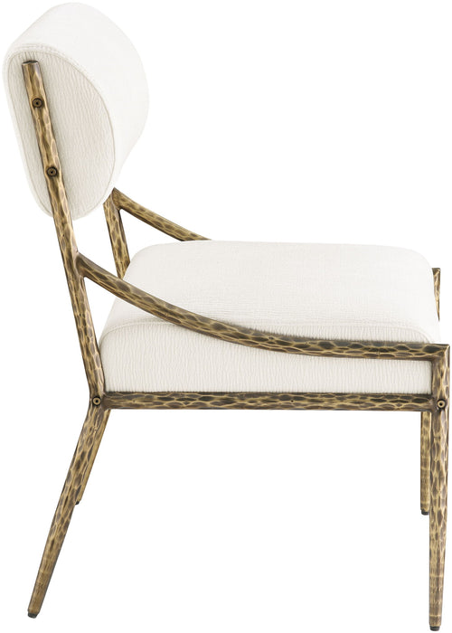 Bastille - Upholstered Dining Side Chair (Set of 2) - Brass Frame - Simple Home Plus