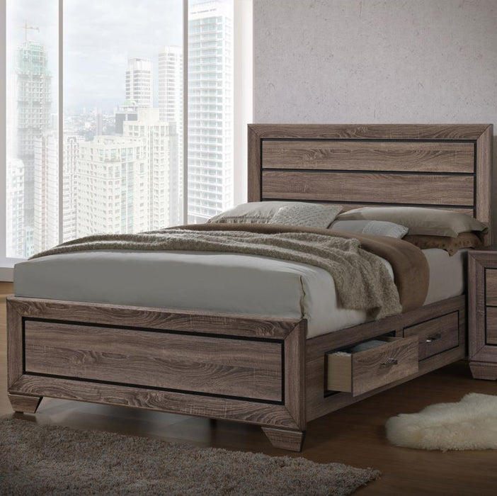 Kauffman - Wood Storage Panel Bed - Simple Home Plus