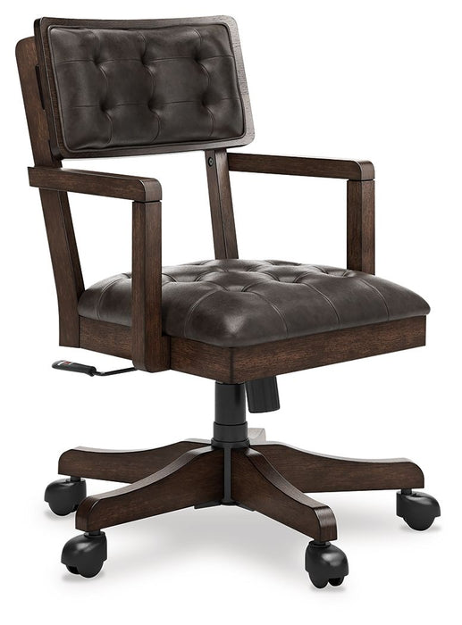 Breckington - Dark Brown - Home Office Desk Chair - Simple Home Plus