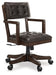 Breckington - Dark Brown - Home Office Desk Chair - Simple Home Plus