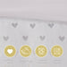 Rosalie - 3 Piece Twin/Twin Long Metallic Printed Plush Comforter Set With Throw Pillow - White/Gold - Simple Home Plus