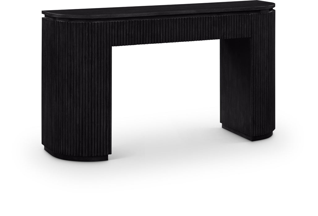 Astrid - Solid Wood And Oak Veneer Console Table - Simple Home Plus