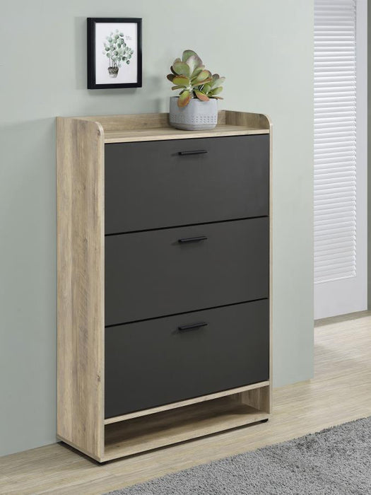 Denia - 3-Tier Engineered Wood Shoe Cabinet - Simple Home Plus
