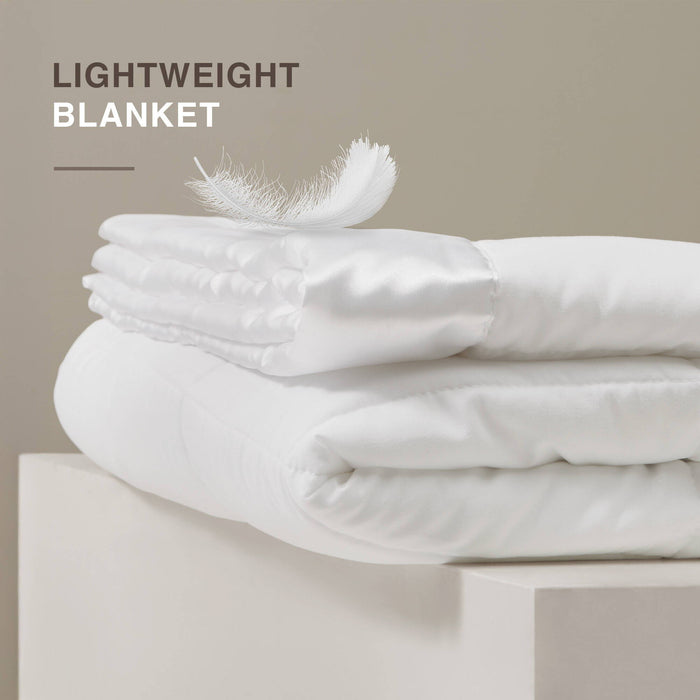 Windom - King All Season Hypoallergenic Blanket With 3M Scotchgard - White - Simple Home Plus