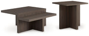 Zendex - Brown - Occasional Table Set (Set of 2) - Simple Home Plus