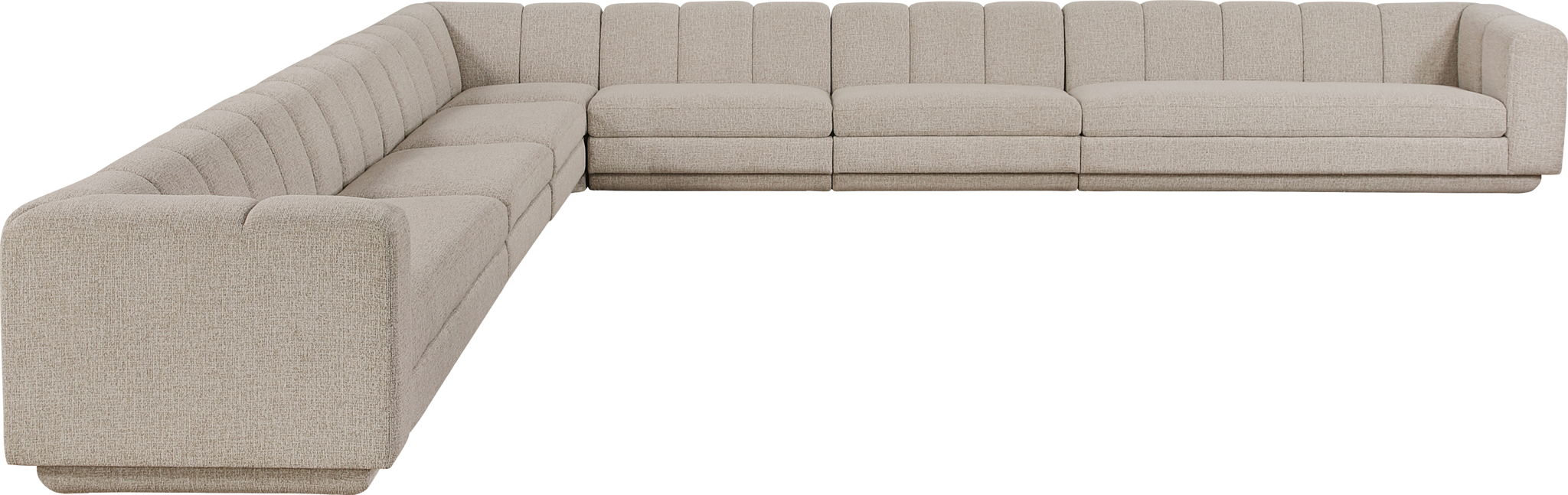 Modari - Sectional - Beige - Simple Home Plus