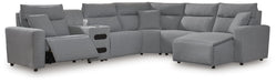 Modmax II - Reclining Sectional - Salt And Pepper - Simple Home Plus