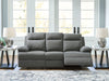Side-Swipe - Reclining Sofa With Drop Down Table - Simple Home Plus