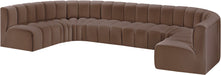 Arc - Faux Leather Modular U-Shaped Sectional - Simple Home Plus