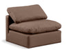Indulge - Faux Leather Armless Chair - Simple Home Plus