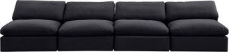 Comfy - Velvet Modular Armless Sofa 4 Seats - Simple Home Plus