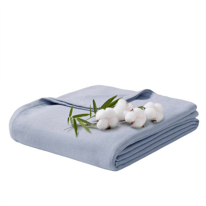 Bamboo Cotton - King Rayon From Blanket - Light Blue - Simple Home Plus