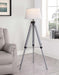 Dayton - Empire Shade Metal Tripod Floor Lamp - Gray - Simple Home Plus