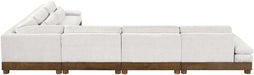 Turin - Chenille Fabric Upholstered Modular Sectional - Cream - Simple Home Plus