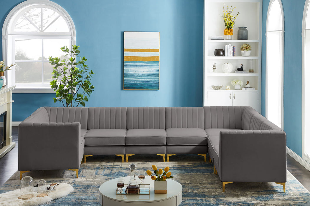 Alina - 8 Piece Modular U-Shaped Sectional - Simple Home Plus