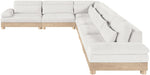 Turin - Chenille Fabric Upholstered Modular Sectional - White - Simple Home Plus