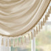 Elena - Waterfall Embellished Valance - Champagne - Simple Home Plus