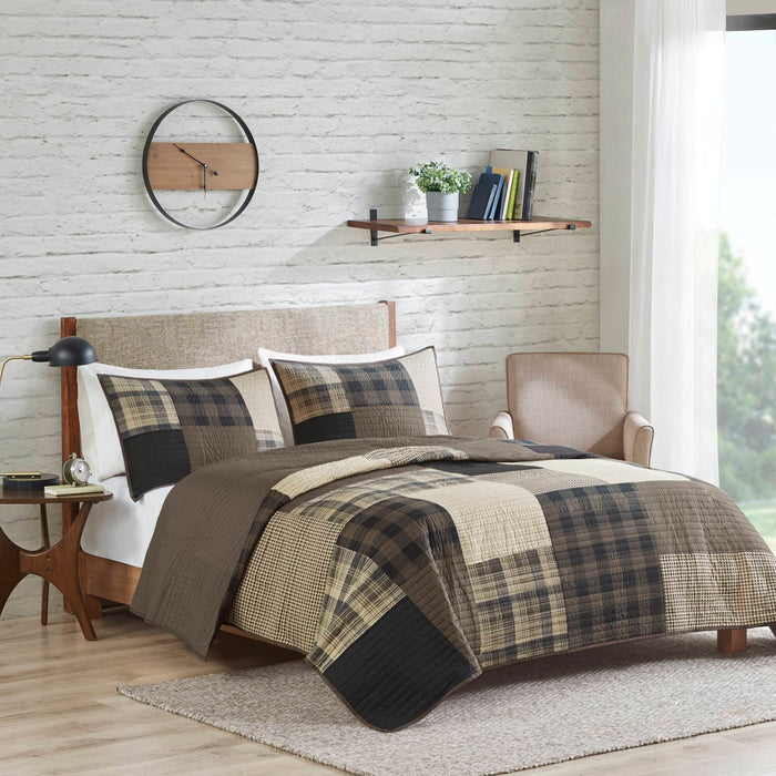 Winter Hills - Oversized Quilt Set - Tan - Simple Home Plus