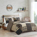 Winter Hills - Oversized Quilt Set - Tan - Simple Home Plus
