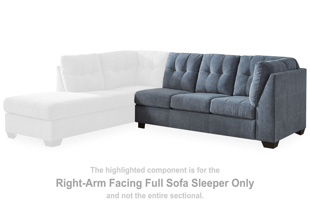 Marleton - Raf Full Sofa Sleeper - Denim - Simple Home Plus