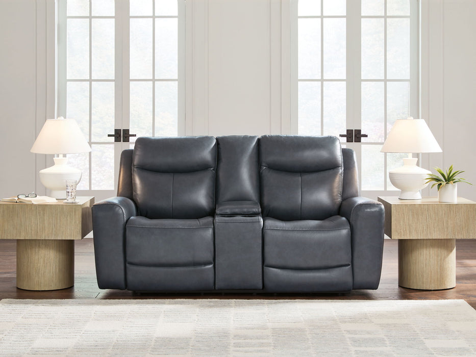 Next Move - Power Reclining Loveseat With Console / Adjustable Headrest - Simple Home Plus