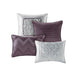 Joella - California King 24 Piece Room In A Bag - Plum - Simple Home Plus