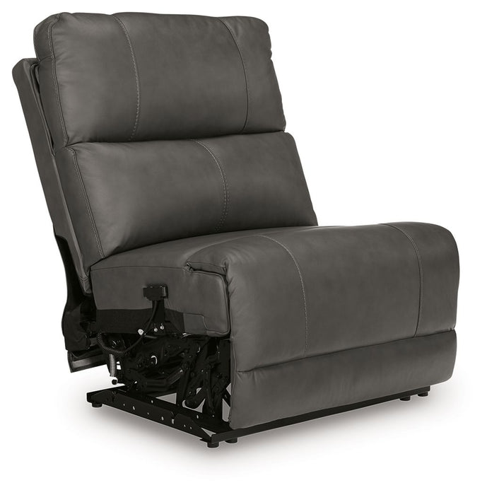 Bleckley - Power Armless Recliner With Adjustable Headrest - Anchor - Simple Home Plus