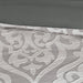 Odette - Queen 8 Piece Comforter Set - Silver - Simple Home Plus