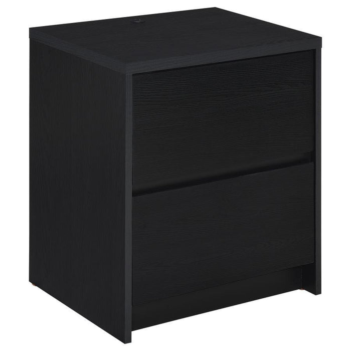 Westpark - 2-Drawer Nightstand LED Lights And USB - Simple Home Plus